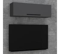 VCM Étagère murale en bois Étagère suspendue Armoire murale pliante Arila L Étagère murale en bois Étagère suspendue Armoire murale pliante Arila L Gris
