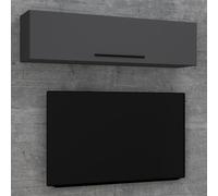 VCM Étagère Murale en Bois Étagère Suspendue Armoire Murale Pliante Arila XL Étagère Murale en Bois Étagère Suspendue Armoire Murale Pliante Arila XL Anthracite