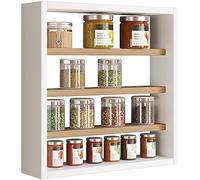 VCM Étagère murale en bois Tableau mural Cuisine Épices Cuisine Collectionneur Vitrine Esaldi S Multicolore