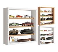 VCM Étagère murale en bois Tableau mural Vitrine de collection Décoration Collectionneur Vitrine Osado S Blanc
