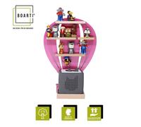 Ballon d'étagère pour enfants / Suspendu pour Tonie Box and Tonie Figures / Shelf / H. 48 x W. 30 x D. 19 / Wall Shelf Music Box and Figures Storage with Magnetic Inserts / Storage Shelf Wood Hot Air