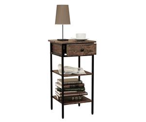 VCM Holz Metall Beistelltisch Couchtisch Sofatisch Wohnzimmertisch Kaffeetisch Aulari L Chêne Vintage