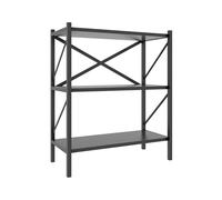 VCM Bois Métal Rangement Étagère sur pied Bibliothèque Déco Livres Étagère sur pied Insasi 2 Bois Métal Rangement Étagère sur pied Bibliothèque Déco Livres Étagère sur pied Insasi 2 Gris