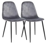 VCM Lot de 2 chaises de Salle à Manger | Chaises de Cuisine rembourrées de Style scandinave pour Salle à Manger, avec Dossier, modèle Fiolo Menthe