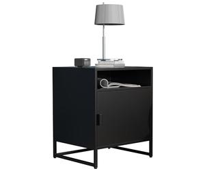 VCM lot Table de Chevet, Mini Table de Chevet, Bedside Tables, Tables de Nuit, Table de Chevet Gain de Place, Table de Chevet Design Moderne Noir