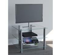 VCM Meuble TV Sideboard Armoire TV Rack TV Board Alu Verre Table Sindas Meuble TV Sideboard Armoire TV Rack TV Board Alu Verre Table Sindas Incolore