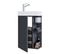 VCM Meuble Vasque Salle de Bain, Ensemble Salle de Bain Meuble, Ensemble Meuble Vasque Salle de Bain Anthracite