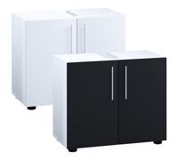 VCM Meubles de salle de bains Armoire basse de lavabo Salle de bains Flandu ll Portes battantes Meubles de salle de bains Armoire basse de lavabo Salle de bains Flandu ll Portes battantes Blanc