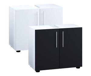 VCM Meubles de salle de bains Armoire basse de lavabo Salle de bains Flandu ll Portes battantes Meubles de salle de bains Armoire basse de lavabo Salle de bains Flandu ll Portes battantes Blanc