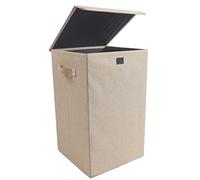 VCM Panier à Linge en Tissu Coffre à Linge Coffre à Linge en Tissu Couvercle Dreso M Panier à Linge en Tissu Coffre à Linge Coffre à Linge en Tissu Couvercle Dreso M Crème