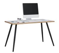 VCM Petit Bureau Ordinateur, Bureau Simple, Bureau Petit Espace, burau, Bureau teletravail, Table pc, Table Ordinateur, Table de Travail, Plan de Travail Bureau, Bureau Table Blanc/Noir