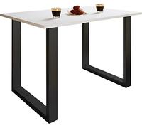VCM Petite Table, Table Cuisine Petit Espace, Petite Table Cuisine, Petite Table a Manger Noir/Blanc