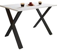 VCM Petite Table, Table Cuisine Petit Espace, Petite Table Cuisine, Petite Table a Manger Noir/Blanc