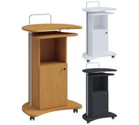 Vcm Pupitre En Bois Pour Orateur Mobile Table Haute Sur Roulettes Tiroir Komil Pupitre En Bois Pour Orateur Mobile Table Haute Sur Roulettes Tiroir Komil