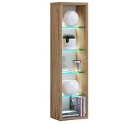 VCM Rasato L Étagère en bois pour CD/DVD et livres Dimensions (H x l x P) : 77 x 21 x 14 cm