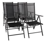 Vcm Set Aluminium Chaise De Jardin Alu À Haut Dossier Chaise De Balcon Camping Chaise Pliante Set Aluminium Chaise De Jardin Alu À Haut Dossier Chaise De Balcon Camping Chaise Pliante Noir