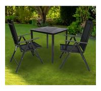 Vcm Set De Meubles De Jardin Alu Verre Ensemble De Jardin Groupe De Repas Table Chaises 80 Sw Set De Meubles De Jardin Alu Verre Ensemble De Jardin Groupe De Repas Table Chaises 80 Sw Noir