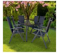 Vcm Set De Meubles De Jardin En Alu Verre Ensemble De Jardin Ensemble De Repas Table Chaises 140 Sw Set De Meubles De Jardin En Alu Verre Ensemble De Jardin Ensemble De Repas Table Chaises 140 Sw
