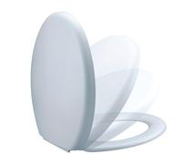 VCM Siège WC Couvercle de WC avec abaissement automatique Couvercle lunettes Firenze - lunette de WC Siège de WC blanc