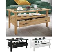 VCM Table basse en bois Table basse Table de salon Tiroir Lingis L Table basse en bois Table basse Table de salon Tiroir Lingis L Noir
