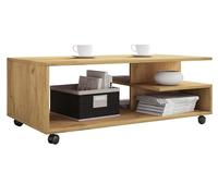 VCM Table basse en bois Table de salon sur roulettes Table basse Stango XL Table basse en bois Table de salon sur roulettes Table basse Stango XL Brun