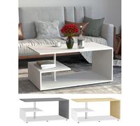 VCM Table basse en bois Table de salon Table d'appoint Table basse Maliso M Table basse en bois Table de salon Table d'appoint Table basse Maliso M Blanc