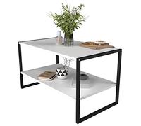 VCM Table basse en bois Table de salon Table d'appoint Table de rangement Insasi L Table basse en bois Table de salon Table d'appoint Table de rangement Insasi L Blanc