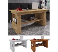 VCM Table d'appoint en bois Table basse Table de salon Table basse Kobila Table d'appoint en bois Table basse Table de salon Table basse Kobila Blanc