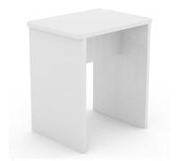 VCM Tabouret en bois cube repose-pieds table d'appoint Esal Tabouret en bois cube repose-pieds table d'appoint Esal Blanc