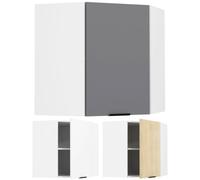 VCM VCM Armoire d'angle Armoire suspendue Cuisine Meuble de cuisine Fasola VCM Armoire d'angle Armoire suspendue Cuisine Meuble de cuisine Fasola Blanc