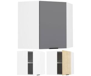 VCM VCM Armoire d'angle Armoire suspendue Cuisine Meuble de cuisine Fasola VCM Armoire d'angle Armoire suspendue Cuisine Meuble de cuisine Fasola Blanc