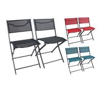 VCM Set de 2 chaises de Balcon Pliantes Chaise de Jardin Pliante Camping Chaise Pliante Sumila Set de 2 chaises de Balcon Pliantes Chaise de Jardin Pliante Camping Chaise Pliante Sumila Noir