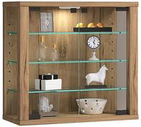 VCM Vitrine en verre suspendue - Vitrine en verre de sécurité ESG - Dimensions (H x l x P) : 40 x 43 x 18 cm - Vitrine suspendue en verre - Moderne et peu encombrante - Vitrosa S