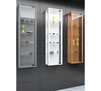VCM Vitrine murale suspendue vitrine en verre vitrine murale vitrine en verre Stano Mini Vitrine murale suspendue vitrine en verre vitrine murale vitrine en verre Stano Mini Argenté