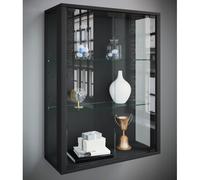 VCM Vitrine murale suspendue vitrine en verre vitrine murale vitrine en verre Udina Vitrine murale suspendue vitrine en verre vitrine murale vitrine en verre Udina Noir