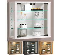 VCM Vitrine Murale Suspendue en Verre Vitrosa S Anthracite