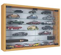 VCM vitrine Salon, Armoire vitrine, Meuble vitrine Salon, vitrine en Verre Colonne Bois Verre Suspendu vitrine Murale vitrine collectionneur vitrine Mandosa XL Hêtre