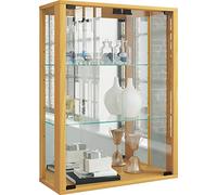 VCM vitrine Salon, Armoire vitrine, Meuble vitrine Salon, vitrine en Verre Colonne Vitrine Murale Suspendue vitrine en Verre vitrine Murale vitrine en Verre Udina Miroir Hêtre