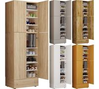 VCM XXL Armoire à chaussures Armoire à vêtements Chaussures Armoire d'entrée Lona 9f Tiroir XXL Armoire à chaussures Armoire à vêtements Chaussures Armoire d'entrée Lona 9f Tiroir Gris