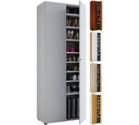 VCM XXL bois Grande armoire à chaussures Commode à chaussures Grande étagère à chaussures Vandol 9 compartiments Brun