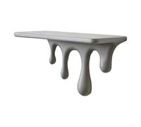 Vdaxvme Étagère Murale fondante, présentoir, Gray | Décoration dégoulinante pour petits objets dans la chambre, le bureau et l ' entrée
