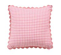 Vdaxvme Housse de Coussin décorative 45X45 Cm, Housse de Coussin à Carreaux avec Bordure festonnée pour Dossier de Chaise, décor d ' Accent de canapé