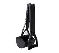 Vdaxvme Pelle pliable antirouille pour animaux de compagnie avec construction ABS robuste pour un rangement et un transport rapides, pelle pour nettoyer l'herbe