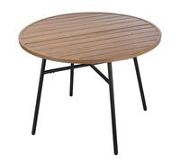 VDD - Table de Jardin - Table d'extérieur - Table Ronde - Aluminium - 100 x 73,5 cm
