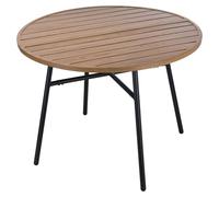 VDD – Table de jardin – Table d'extérieur – Table ronde – Fer revêtu – 100 x 73,5 cm