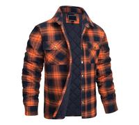 VDDTAGAM Veste Polaire Chemise Flanelle Homme Chemise Surchemise Homme Manches Longues Chemises A Carreaux Casual Chaude Regular Fit
