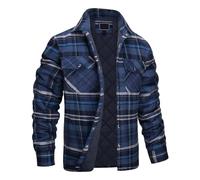 VDDTAGAM Veste Polaire Chemise Flanelle Homme Chemise Surchemise Homme Manches Longues Chemises A Carreaux Casual Chaude Regular Fit
