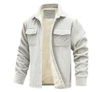 VDDTAGAM Veste Polaire Homme Chemise Bucheron Polaire Homme Manches Longues Chemise en Flanelle Veste Hiver Chaude Bouton Surchemise à Carreaux