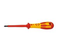 VDE Tournevis cruciforme C.K. PZ 2 Longueur de la lame: 200 mm DIN ISO 8764, DIN EN 60900