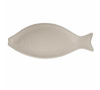 VDE Villa d'Este Home Tivoli 1996 Assiette ovale de service en céramique 24 x 10,5 cm, style coastal, blanc, Kos